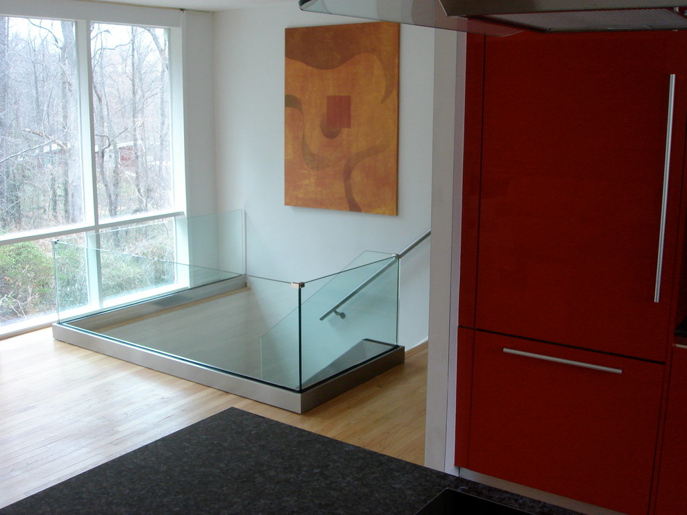 Modern Glass Railing - Modern - Staircase - DC Metro - by IDS Metals ...