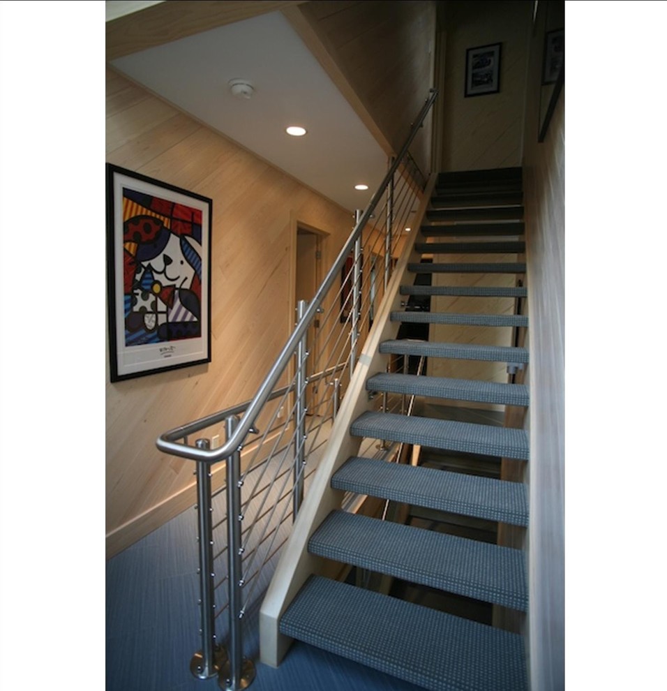 Inspiration for a contemporary staircase in Grand Rapids.