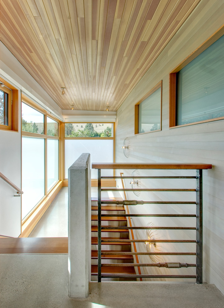 Modern staircase in Seattle.