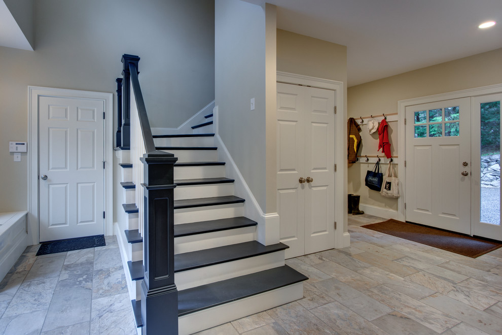 Design ideas for a traditional staircase in Boston.