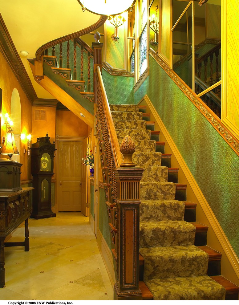 Photo of a traditional staircase in Cincinnati.