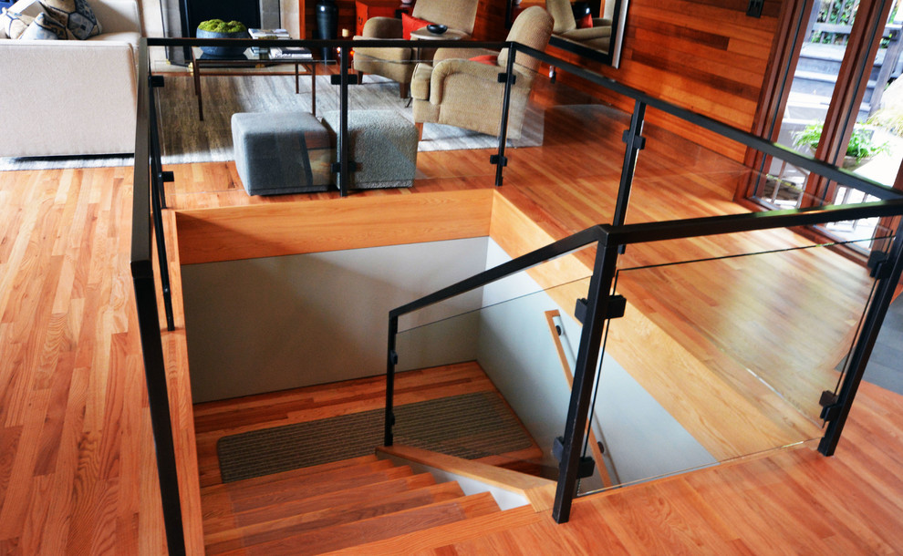 Inspiration for an eclectic staircase remodel in Portland