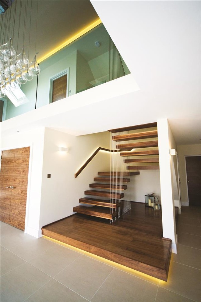 This is an example of a modern staircase in Channel Islands.