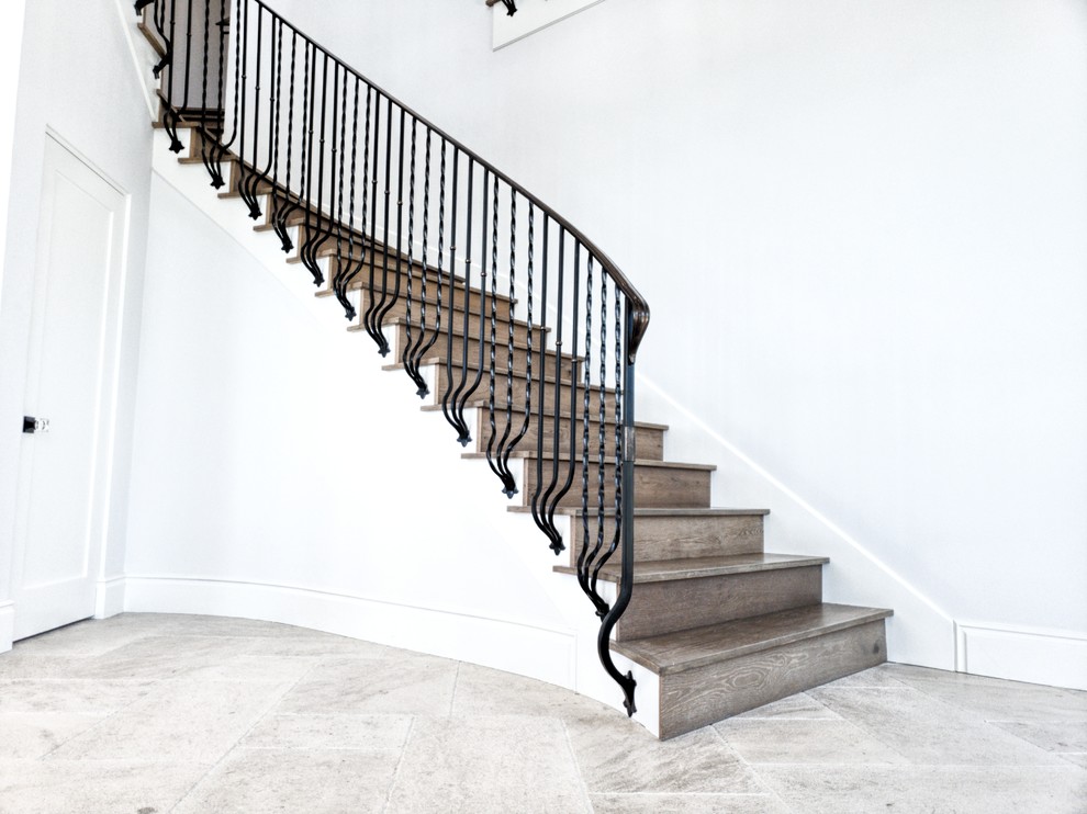 Photo of a traditional staircase in Orange County.