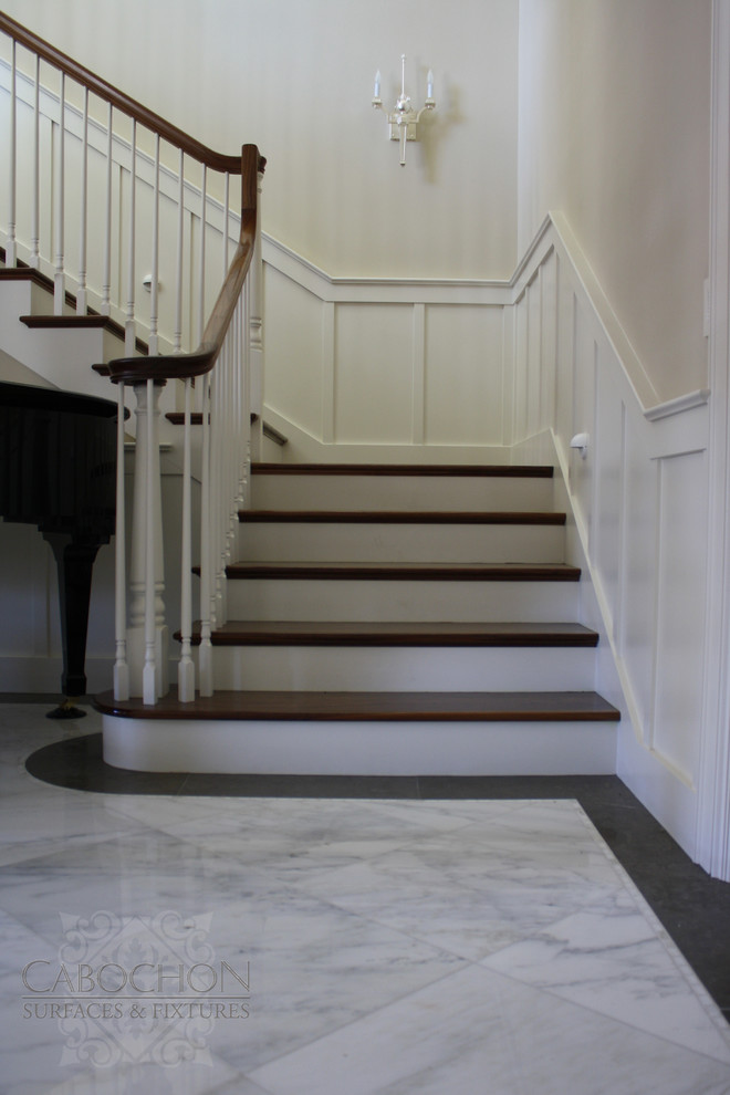 Example of a classic staircase design in San Diego