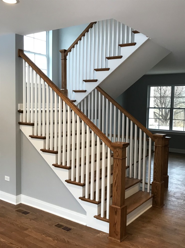 Naperville - New Construction Home Stairs - Craftsman - Staircase ...