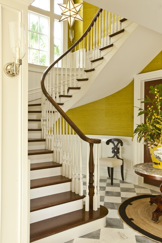 Inspiration for a tropical staircase remodel in Miami