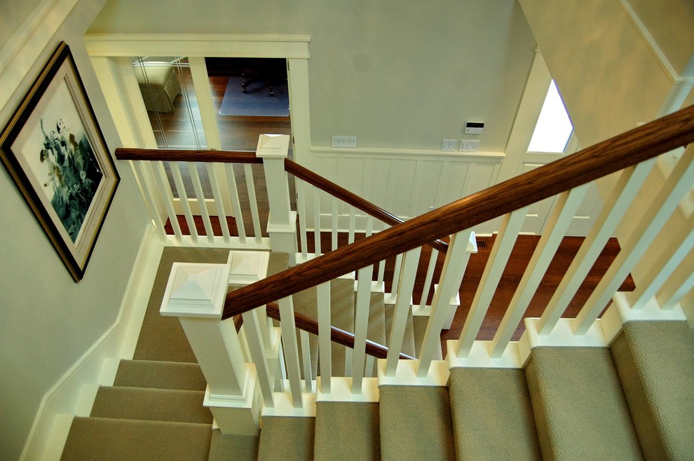 This is an example of a classic staircase in Vancouver.