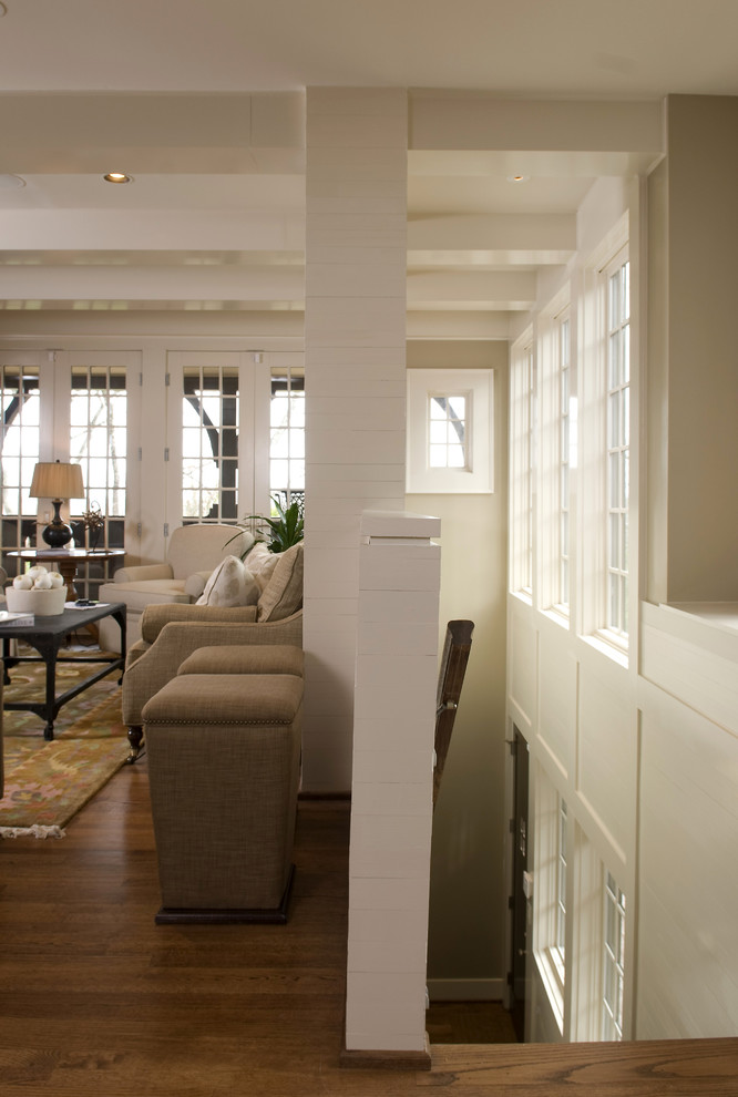 New Stair well and Den addition in a Tudor Cottage Traditional