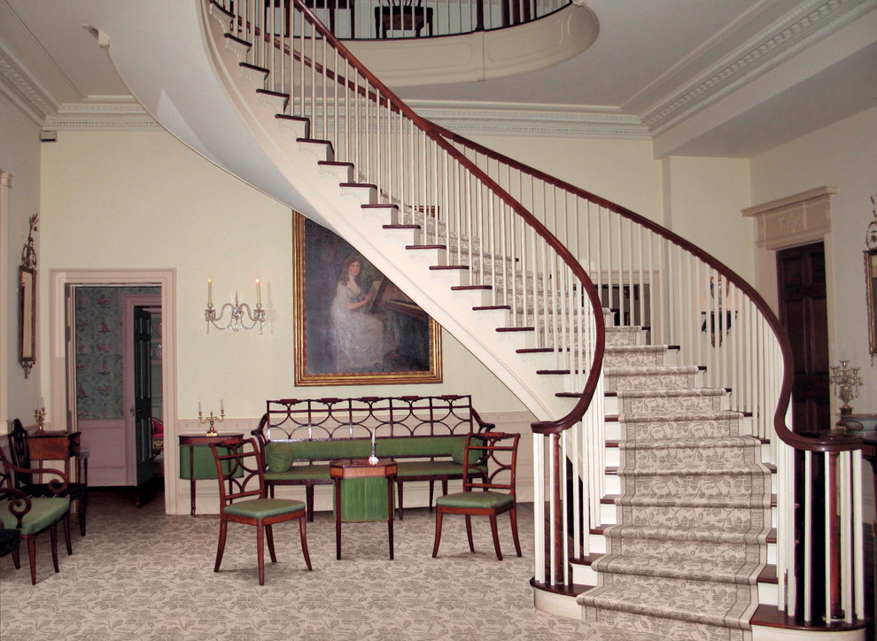 Inspiration for a timeless staircase remodel in Boston
