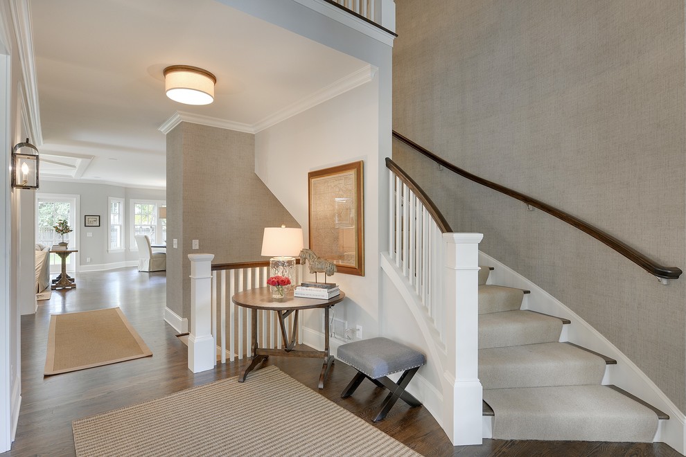 Staircase - transitional staircase idea in Minneapolis