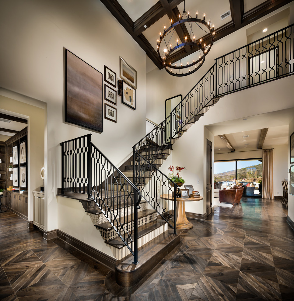 Inspiration for a traditional staircase in San Diego.