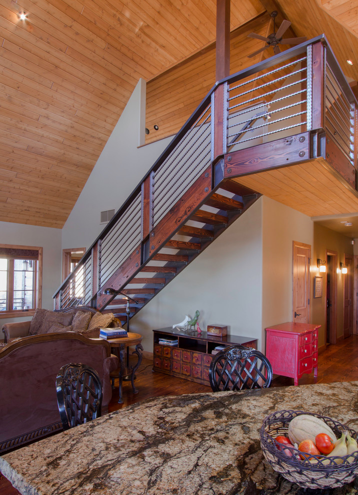 Open Concept - Kitchen and Living - Rustic - Staircase - Denver - by ...