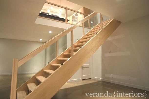 Open Riser Staricase Modern Staircase Calgary By Veranda Estate Homes Inc Houzz Au