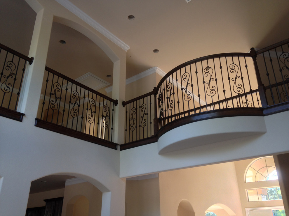 Staircase - mediterranean staircase idea in Houston