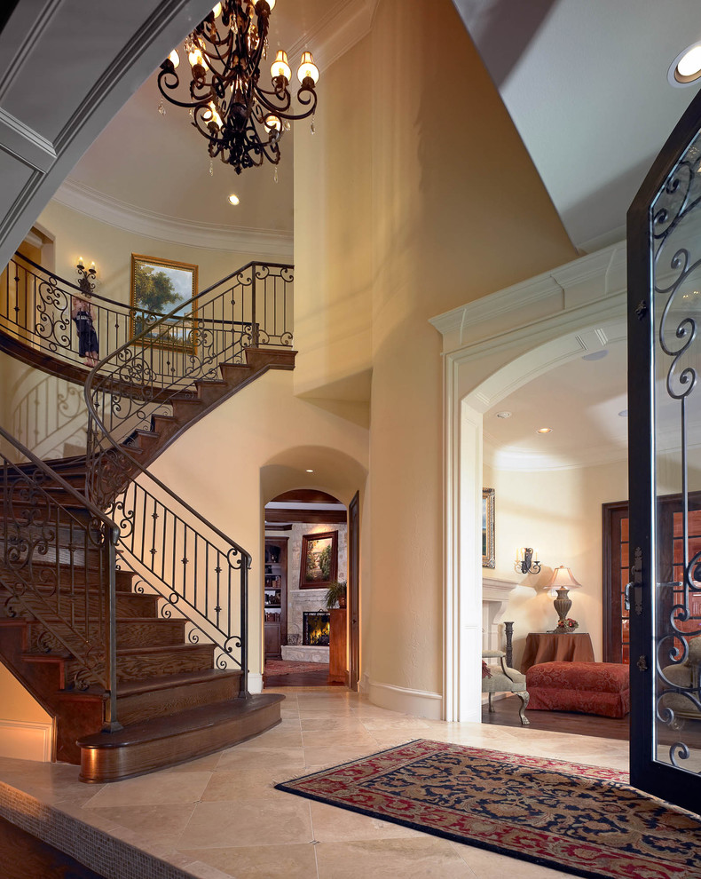 This is an example of a classic staircase in Dallas.