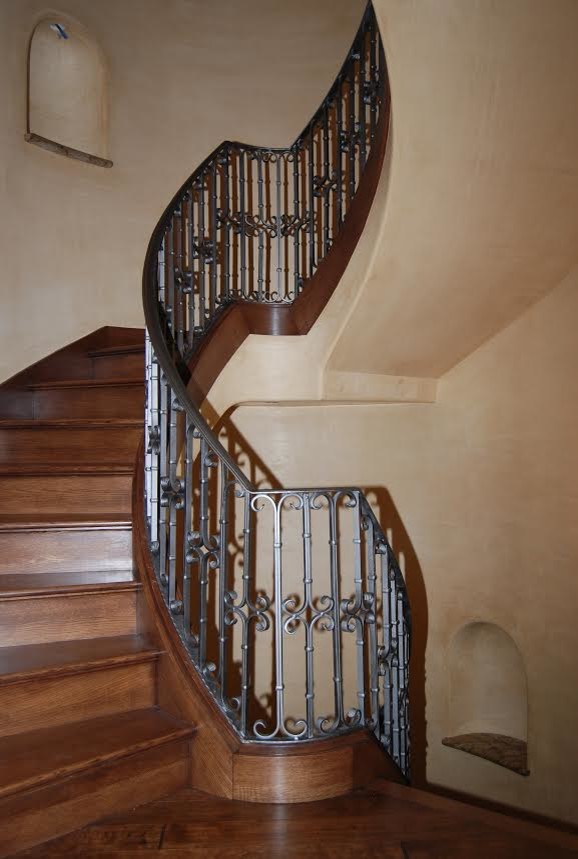 Exempel på en rustik trappa