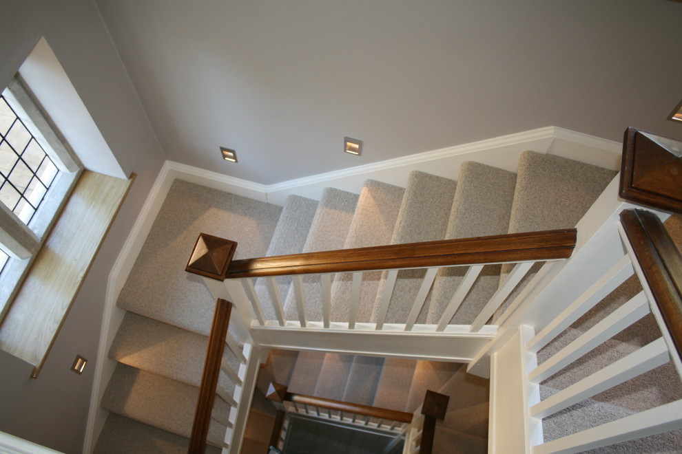 This is an example of a contemporary staircase in Oxfordshire.