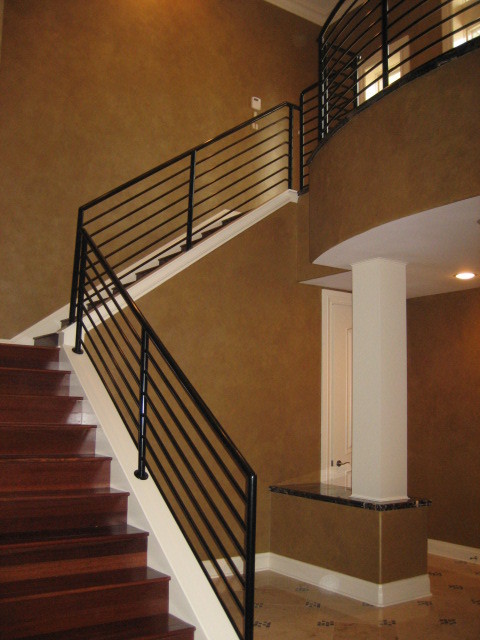 Inspiration for a contemporary staircase in Atlanta.