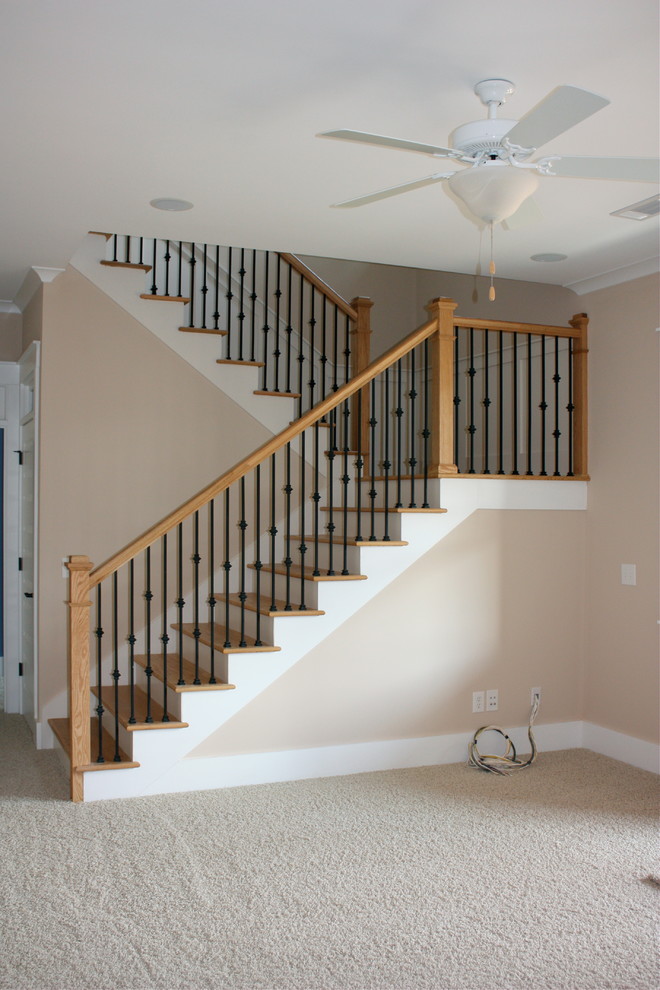 Example of a classic staircase design in Atlanta
