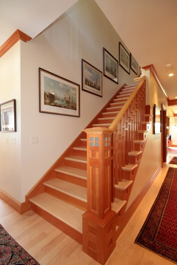 Piscataqua River front, Eliot Me Craftsman Staircase Portland