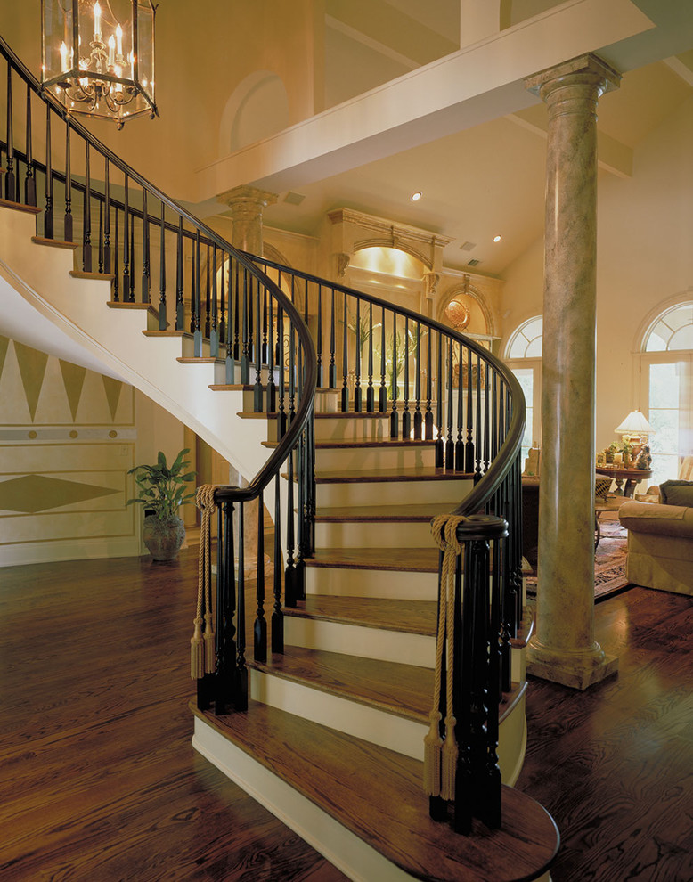 Inspiration for a mediterranean staircase remodel in St Louis