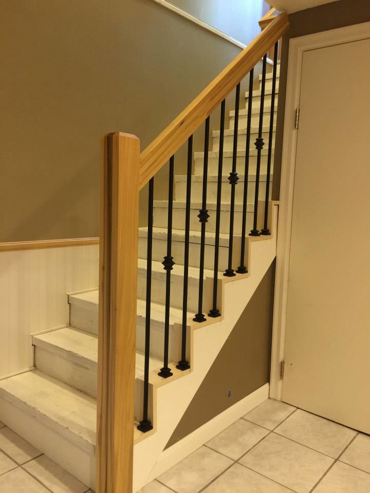 Imagen de escalera recta minimalista