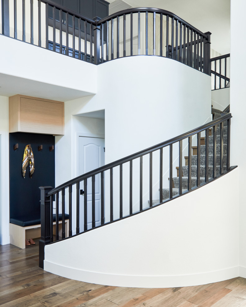 Staircase - transitional staircase idea in Los Angeles