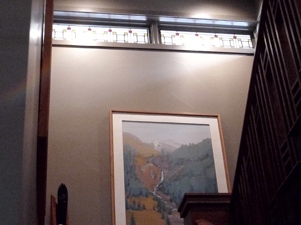 Prairie Style Stained Glass for Custom Home in Denver, CO