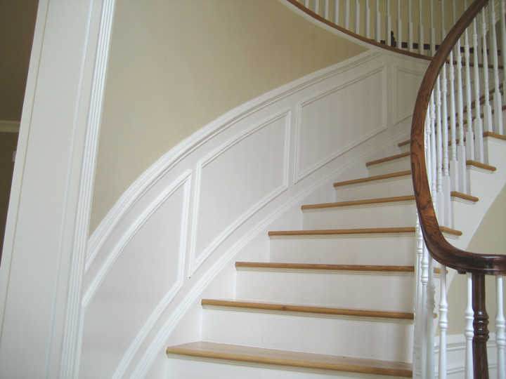 Radius Wainscoting Traditional Staircase New York by JL Molding