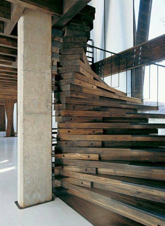Staircase - rustic staircase idea in San Diego