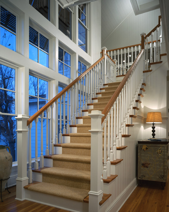 Example of a beach style staircase design in Charleston