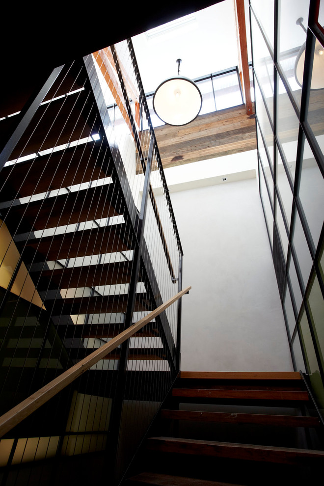 This is an example of an industrial staircase in Melbourne.