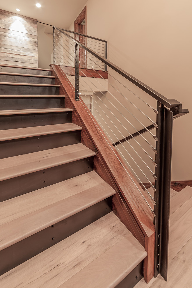 Ridge Road - Rustic - Staircase - Denver - by Kelly & Stone Architects ...