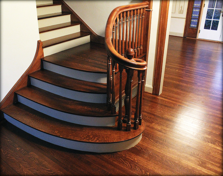 Inspiration for a classic staircase in Salt Lake City.