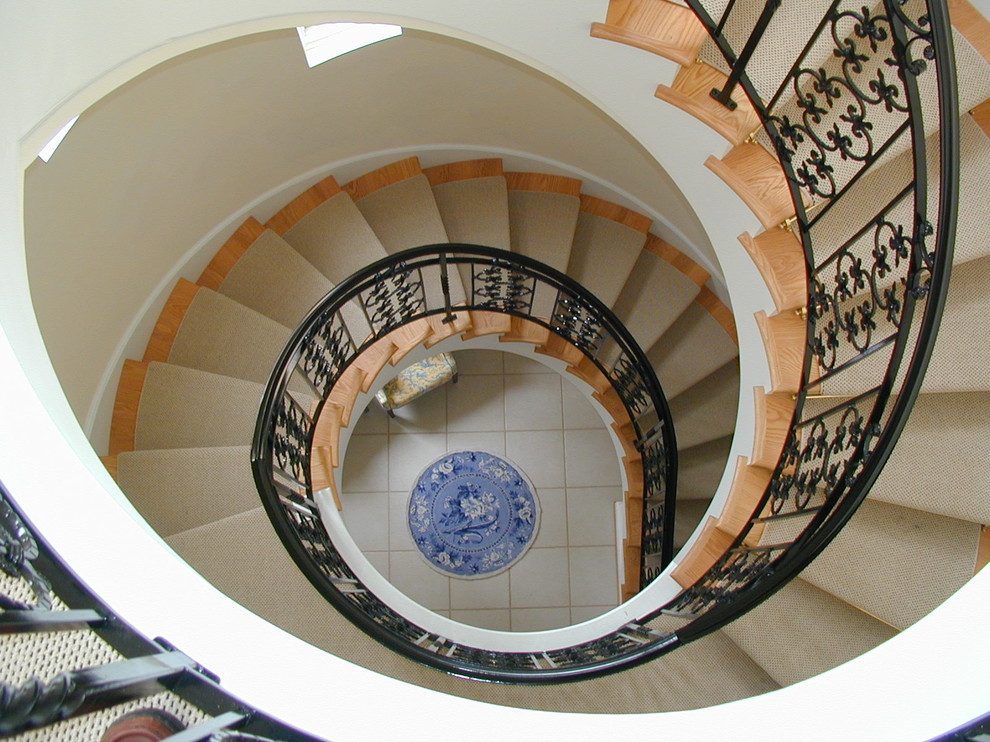 Design ideas for a mediterranean staircase in Richmond.