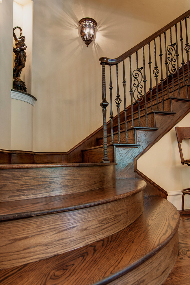 Inspiration for a traditional staircase in Dallas.
