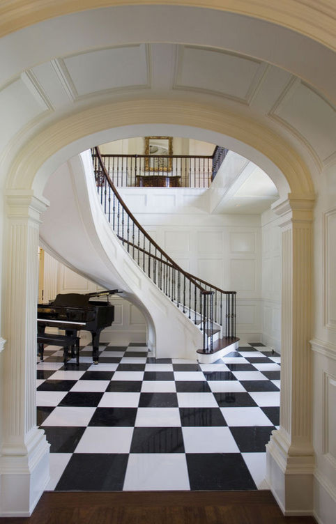 Inspiration for a contemporary staircase remodel in Charleston