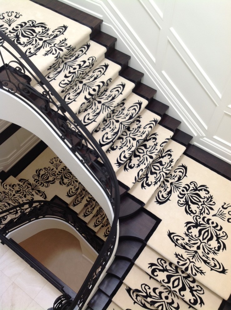 Rug and Broadloom Installations Mediterranean Staircase Toronto