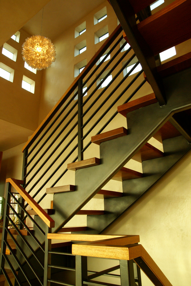 Example of a southwest staircase design in Los Angeles