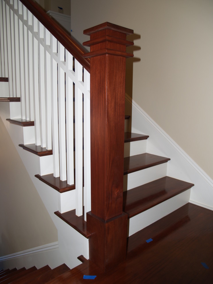Inspiration for a craftsman staircase remodel in Orange County