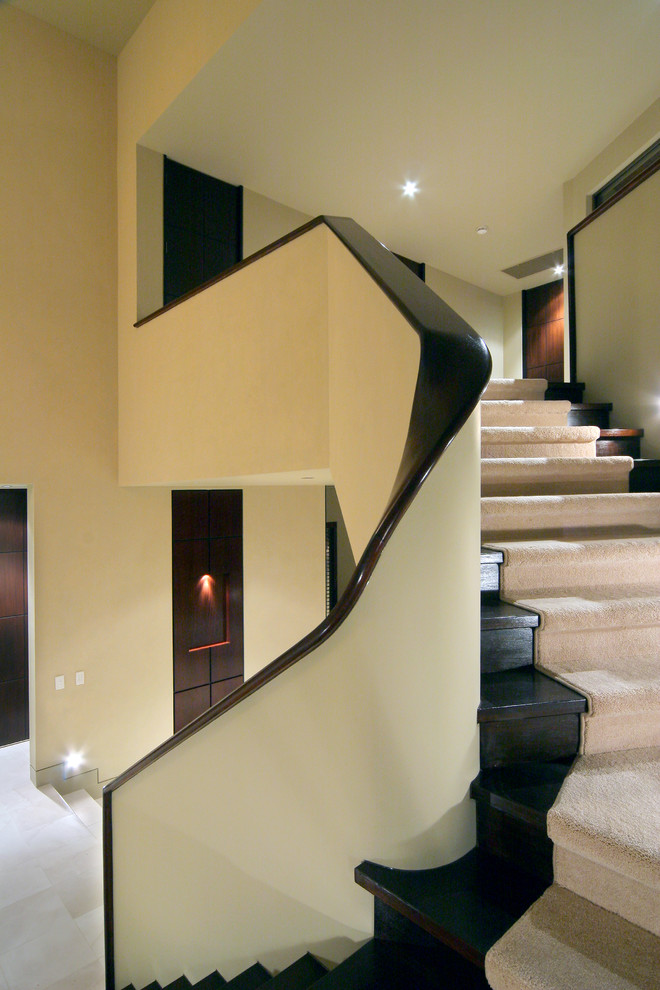 Exemple d'un escalier tendance.