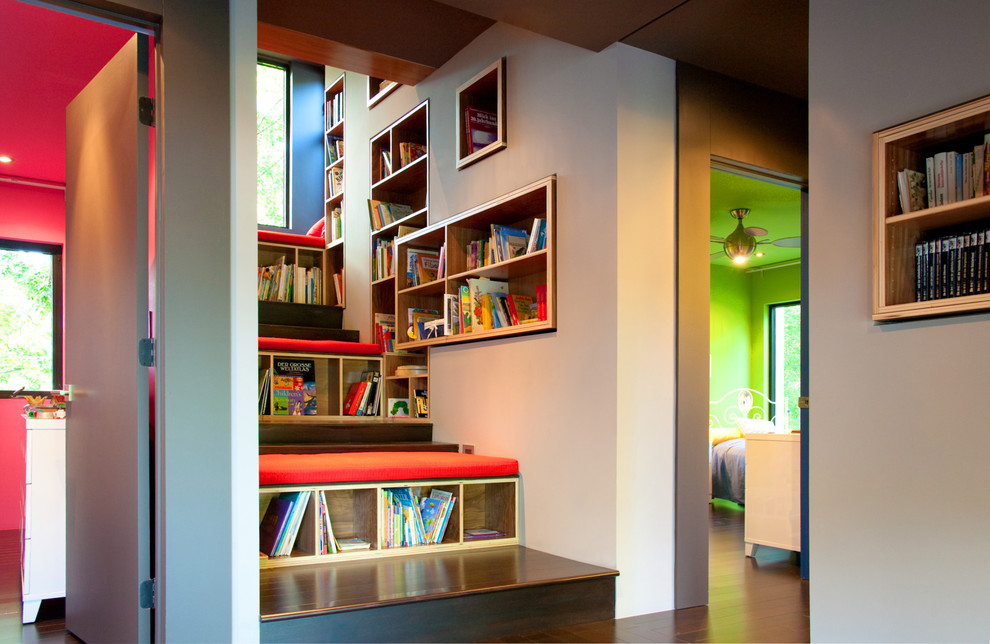 Inspiration for a modern staircase remodel in Charlotte