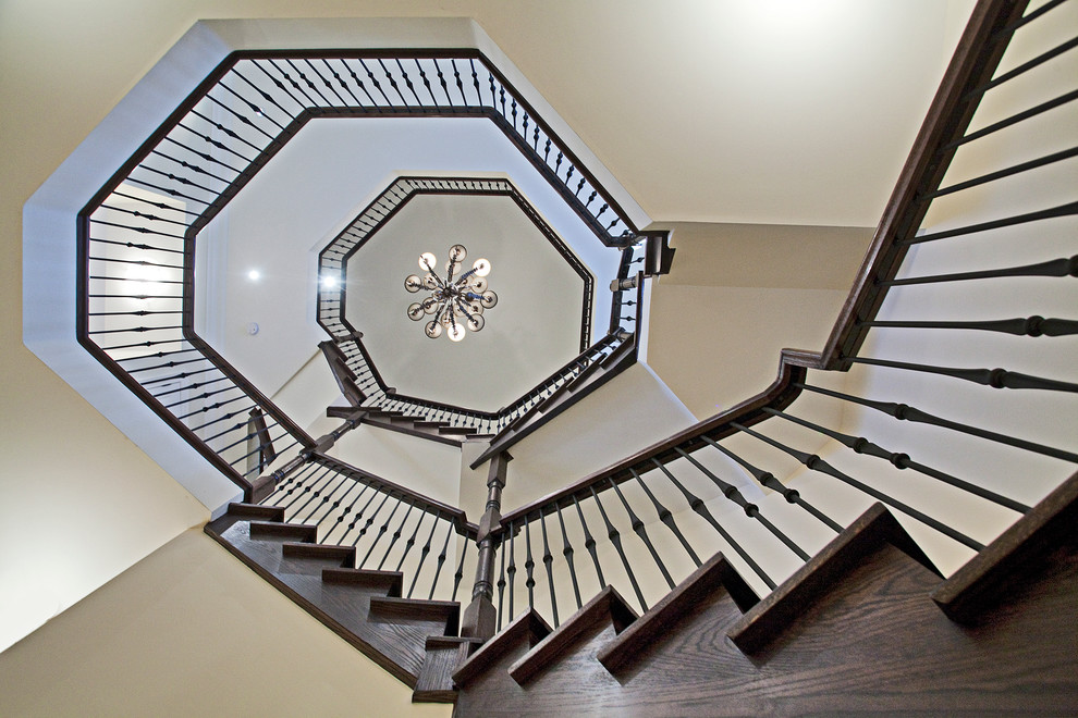 Elegant staircase photo in Toronto