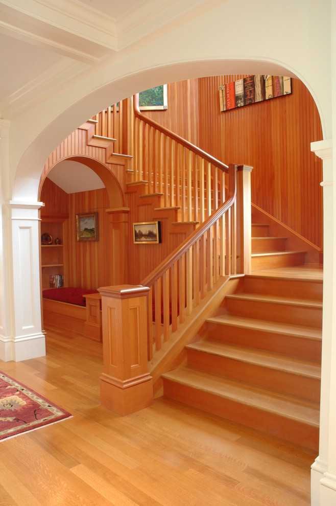Inspiration for a classic staircase in Boston.