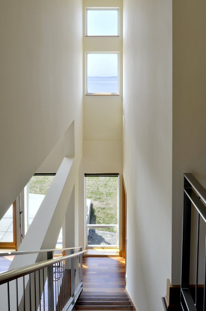 Design ideas for a coastal staircase in Seattle.