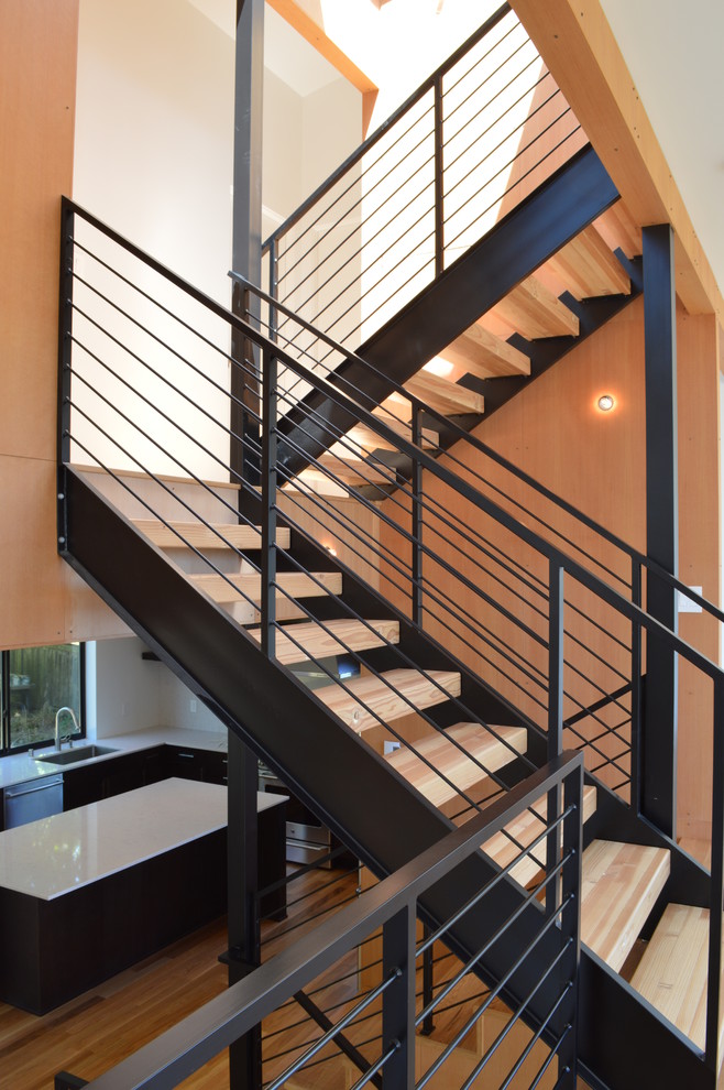 Photo of a modern staircase in Seattle.