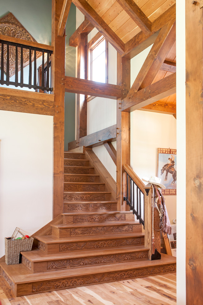 Staircase - craftsman staircase idea in Denver