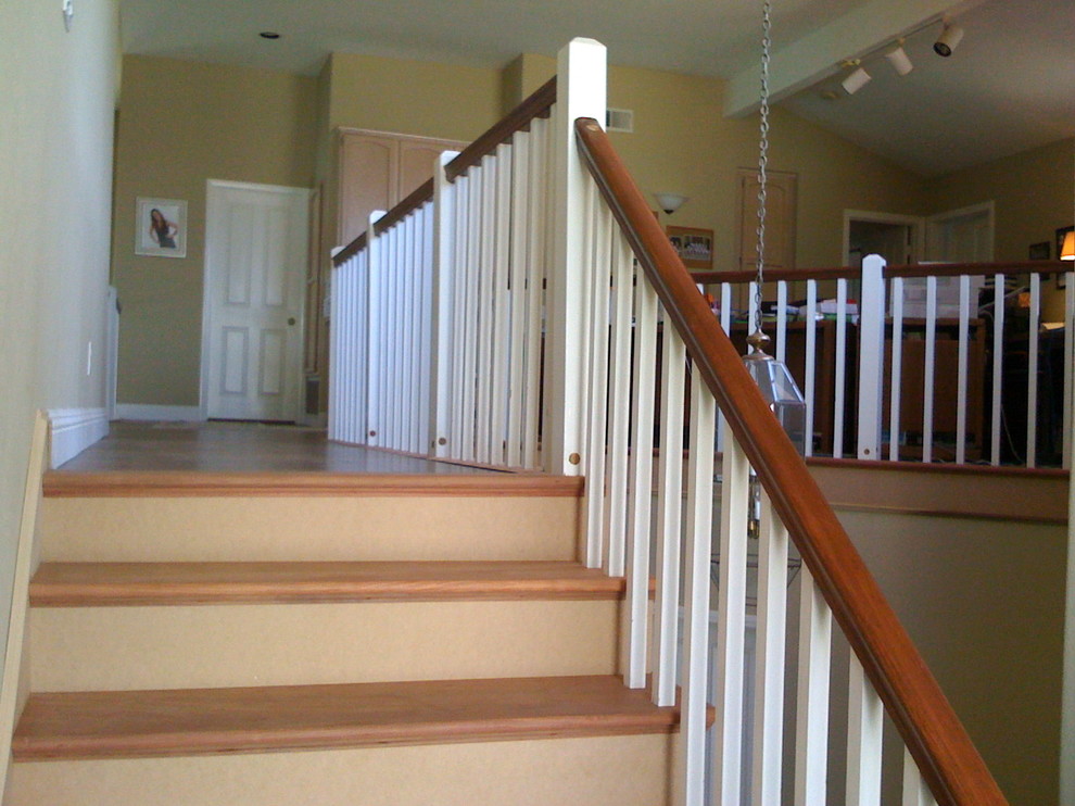 Idées déco pour un escalier craftsman.