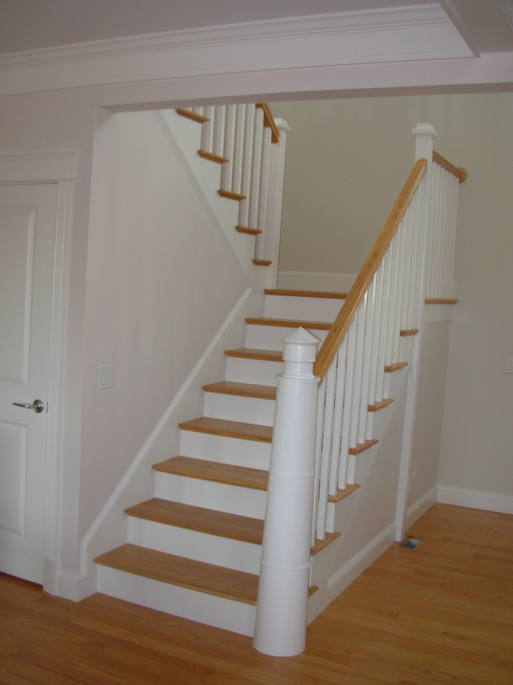 This is an example of a nautical staircase in Boston.